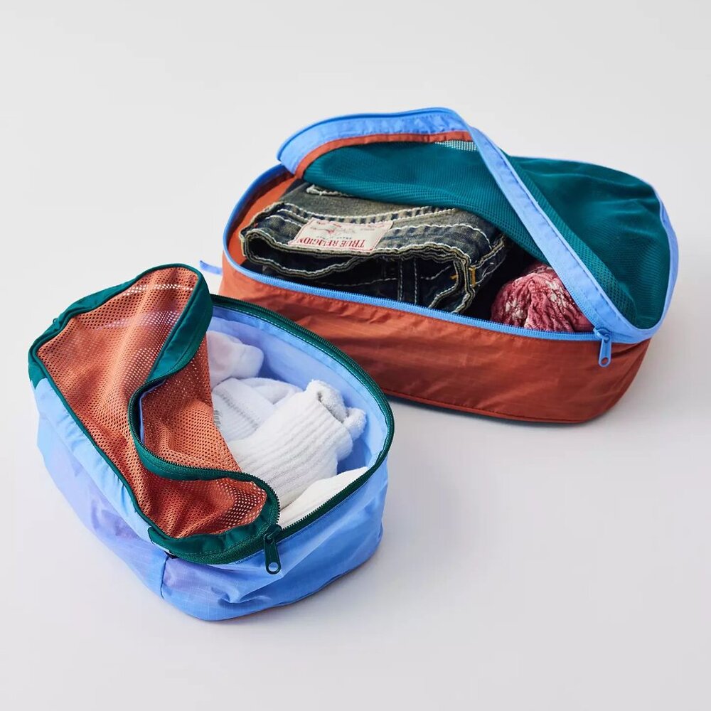 NWT Baggu Packing Cube Set - Mesh Canyon